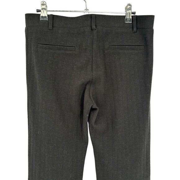 BetaBrand Straight Leg Yoga / Dress Pants Black Pinstriped Medium Long - Picture 6 of 9